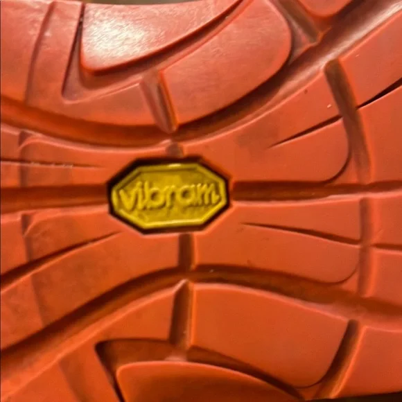 Orange and Black Outdoor Sandals with Adjustable Straps - Picture 5 of 6